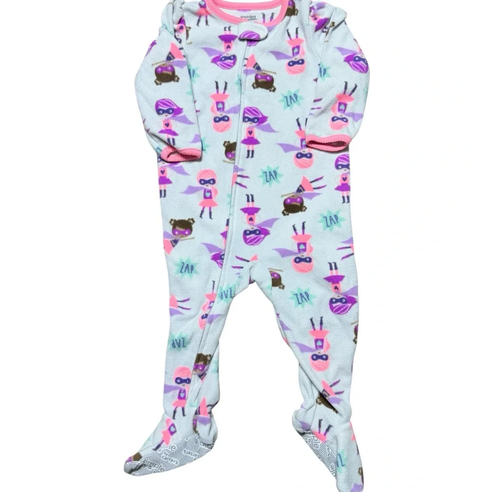 Carter's | Toddler Girl Superhero Footie Pajamas | 18M